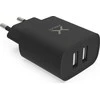 KRUX įkroviklis 2x USB 2,4 A, 12 W