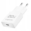 Įkroviklis LogiLink Įkroviklis jungiama į tinklą LogiLink PA0345 USB GaN, 20 W, 1x USB-C (PD), balta
