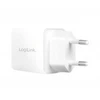 „LogiLink“ įkroviklis „LogiLink PA0369“ USB GaN sieninis įkroviklis, 20 W, 1x USB-C (PD), 1x USB-A, baltas