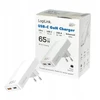 Įkroviklis LogiLink PA0368 USB GaN 1x USB-A 1x USB-C 65 W