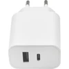 Maxlife MXTC-06 PD QC įkroviklis 1x USB-C 1x USB 30W baltas