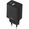 Maxlife MXTC-13-20AC PD QC įkroviklis 1x USB-C 1x USB 20W juodas