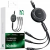 Trys viename USB-C į USB-C / Lightning / Micro USB kabelis, Mcdodo CA-3730, 1.2 m (juodas)