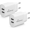 Įkroviklis MediaRange 2x USB-A 12W Balta (MRMA114)