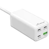 Įkroviklis MediaRange GaN 1x USB-A 3x USB-C 100 W baltas (MRMA124)