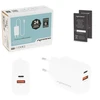 Įkroviklis Movano GaN 30W USB-C PD + USB-A (baltas)