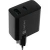 Įkroviklis - Natec Ribera 1x USB-A + 1x USB-C 45W Juodas