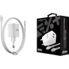 Įkroviklis NEXT ONE NEXT ONE Įkroviklis jungiama į tinklą Fast 35W GaN 2xUSB-C su kablem USB-C baltas