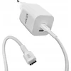 Įkroviklis NEXT ONE NEXT ONE Įkroviklis jungiama į tinklą Fast 35W GaN 2xUSB-C su kablem USB-C baltas
