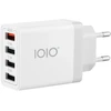 Olympia IOIO įkroviklis UL4 3xUSB-A3.1/1xUSB-A QC3.0 baltas