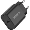 OTTERBOX STANDARTINIS EU SIENINIS Įkroviklis 20W - 1X USB-C 20W USB-PD Juodas