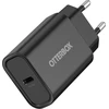 OTTERBOX STANDARTINIS EU SIENINIS Įkroviklis 30W - 1X USB-C 30W USB-PD Juodas