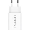 Įkroviklis Pedea PEDEA Schnellladegerät Dual PD 20 Watt USB Typ A/C, baltas