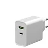 Įkroviklis Platinet QuickCharge Type-C+USB 2.4A (45W) baltas