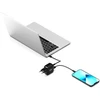 PORT CONNECT GaN2 wall charger for 2×USB-C PD and USB-A QC, 65W, Juodas