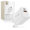 TECH-PROTECT NCA65W-GAN 2 PRIEVADŲ TINKLO ĮKROVIKLIS PD 65W / QC3.0 Baltas