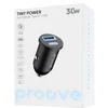 PROOVE Automobilinis įkroviklis Tiny Power 30W (Type-C + USB) (Proove)
