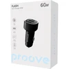 PROOVE Įkroviklis Automobilinis Flash 60W (2*Type-C + USB) (Proove)