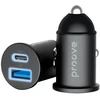 PROOVE Automobilinis įkroviklis Tiny Power 30W (Type-C + USB) (Proove)