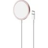 Puro Elektrik Puro magnetinė belaidė indukcinė įkrovimo stotis USB-C, suderinama su MagSafe, 1 m, rožinė
