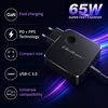 Qoltec 51778 GaN 65W įkroviklis | 5-21V | 3-3.25A | USB-C PD PPS
