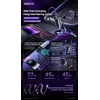 Automobilinis įkroviklis 45W su kabeliu 2in1 USB-C + Lightning Remax Ruichy Series RCC356 juodos spalvos