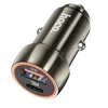 Automobilinis įkroviklis Hoco Z46A USB-A/Type-C PD20W+QC3.0 pilkas