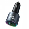 Joyroom Automobilinis įkroviklis Mini, C+C+U, 145W su C tipo į C tipo laidu, 100W, Juodas (JR-CCN07)