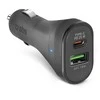 SBS TECRPD25W automobilinis įkroviklis 25W USB-A USB-C su Power Delivery – juodos spalvos