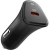 Juodas 30W 1xUSB-C automobilinis įkroviklis „Spigen Essential EV301”