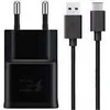 EP-TA200EBE + EP-DR140ABE Samsung 15 W kelioninis įkroviklis + USB-C duomenų kabelis juodas (OOB masinis)