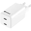 Sandberg kintamosios srovės įkroviklis Dual USB-C PD65W EU