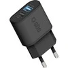 Įkroviklis Sieciowa SBS 2.1A FC 2xUSB juoda