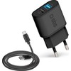 Įkroviklis SBS Mobile 2x USB- A 3.1 A (TEKITTRC2U2AFASTK)