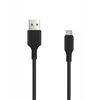 Maxlife "Setty" įkroviklis 1x USB 3A juodas + USB-C kabelis 1,0 m