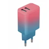 „Telforceone Setty“ įkroviklis 2x USB 18W LSIG-AA-20 turkio-rožinės spalvos gradientas