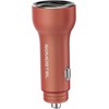 Somostel 30W 2x USB raudona + kabelis Typ-C