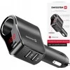 Swissten automobilinis įkroviklis 1x USB-C PD / 2x USB-A / CL / LED