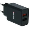 Swissten Premium kelioninis įkroviklis 2x USB / QC3.0 23W