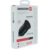Įkroviklis Swissten Įkroviklis automobilis SWISSTEN 36W, 2 prievadas, USB-C, USB-A