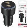 Įkroviklis Swissten PD 2x USB-C Car Charger 50W with USB-C - USB-C Cable 1m