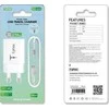 ŁAD SIEC T-PHOX POCKET SERIES 2xUSB TCC-224 12W + LAIDAS USB-C baltos spalvos