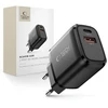 Tech-Protect NCA45W-GAN 2-Port laidinis įkroviklis PD 45W / QC3.0 juodos spalvos