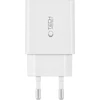 Sieninis įkroviklis 35W 2x USB-C PD Tech-Protect C35W baltos spalvos