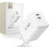 Tech-Protect NC45W-GAN 2-PORT PD45W pakrovėjas - Baltas