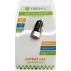 TECHLY Car Charger 2p USB 5V su 4.8A išėjimu Juodas