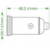 Techly Įkroviklis Automobilinis įkroviklis USB-A QC + USB-C PD 45W