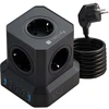 Techly Įkroviklis GaN Power Cube maitinimo kištukas 230V 65W 3x USB-C 2x USB-A