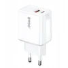 Telforceone BWOO sieninis įkroviklis CDA182 QC 38W 1x USB-A + 1x USB-C su USB-C laidu 1 m juodas