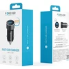 Forever CC-06 PD QC automobilinis įkroviklis 1x USB-C 1x USB 20W juodos spalvos